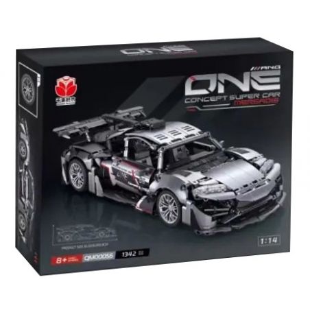 QIANMAI QM00056 00056 non  KHÁI NIỆM SIÊU XE tỷ lệ 1:14 bộ đồ chơi xếp lắp ráp ghép mô hình  ONE CONCEPT SUPER CAR Kỹ Thuật Công Nghệ Cao Mô Hình Phương Tiện 1342 khối