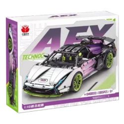 QIANMAI QM00033 00033 non  SIÊU XE GRADIENT WHITE BULL AEX tỷ lệ 1:10 bộ đồ chơi xếp lắp ráp ghép mô hình  Kỹ Thuật Công Nghệ Cao Mô Hình Phương Tiện 1995 khối