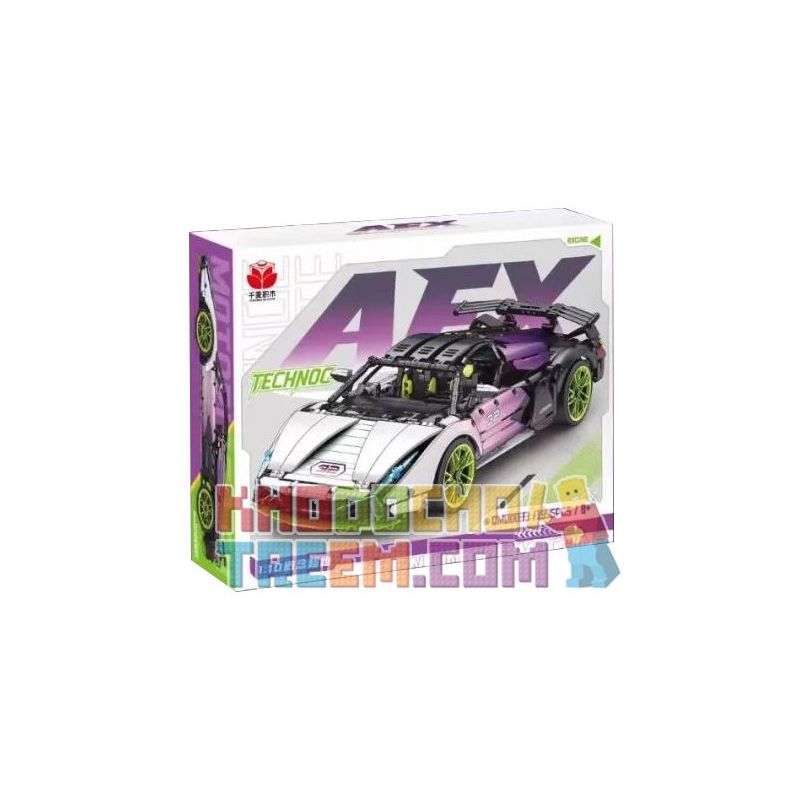 QIANMAI QM00033 00033 non  SIÊU XE GRADIENT WHITE BULL AEX tỷ lệ 1:10 bộ đồ chơi xếp lắp ráp ghép mô hình  Kỹ Thuật Công Nghệ Cao Mô Hình Phương Tiện 1995 khối