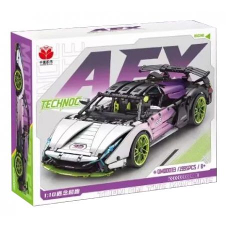 QIANMAI QM00033 00033 non  SIÊU XE GRADIENT WHITE BULL AEX tỷ lệ 1:10 bộ đồ chơi xếp lắp ráp ghép mô hình  Kỹ Thuật Công Nghệ Cao Mô Hình Phương Tiện 1995 khối