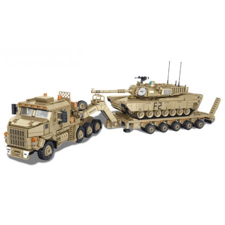 PanlosBrick 628015 Panlos Brick 628015 non  XE BỌC THÉP M1070 bộ đồ chơi xếp lắp ráp ghép mô hình Military Army M1070 ARMORED VEHICLE Quân Sự Bộ Đội 3482 khối