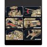 PanlosBrick 628015 Panlos Brick 628015 non  XE BỌC THÉP M1070 bộ đồ chơi xếp lắp ráp ghép mô hình Military Army M1070 ARMORED VEHICLE Quân Sự Bộ Đội 3482 khối
