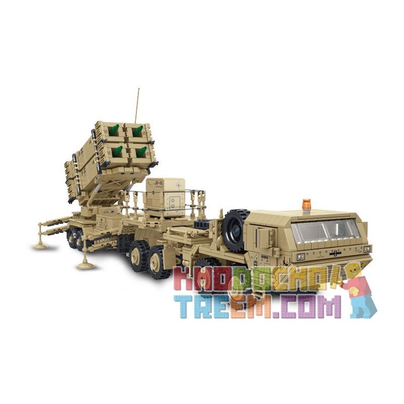 PanlosBrick 628014 Panlos Brick 628014 non  XE TÊN LỬA M983 bộ đồ chơi xếp lắp ráp ghép mô hình Military Army M983 MISSILE TRUCK Quân Sự Bộ Đội 2566 khối