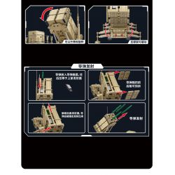 PanlosBrick 628014 Panlos Brick 628014 non  XE TÊN LỬA M983 bộ đồ chơi xếp lắp ráp ghép mô hình Military Army M983 MISSILE TRUCK Quân Sự Bộ Đội 2566 khối