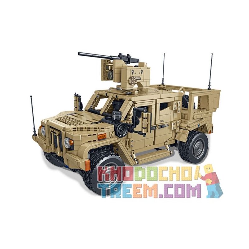 PanlosBrick 628013 Panlos Brick 628013 non  XE BỌC THÉP JLTV bộ đồ chơi xếp lắp ráp ghép mô hình Military Army Quân Sự Bộ Đội 2479 khối