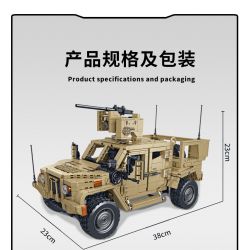 PanlosBrick 628013 Panlos Brick 628013 non  XE BỌC THÉP JLTV bộ đồ chơi xếp lắp ráp ghép mô hình Military Army Quân Sự Bộ Đội 2479 khối