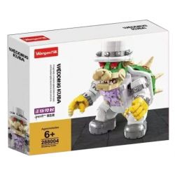 WANGAO 288004 non  VÁY CƯỚI VUA MÁT MẺ bộ đồ chơi xếp lắp ráp ghép mô hình Super Mario WEDDING KUBA Thợ Sửa Ống Nước