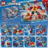 MG 608 non  NHỮNG SỰ KẾT HỢP TUYỆT VỜI CỦA SPIDER-MAN MECHA 8 bộ đồ chơi xếp lắp ráp ghép mô hình Super Heroes Siêu Nhân Anh Hùng 346 khối