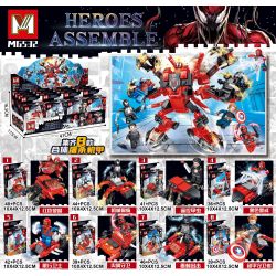 MG 532 non  KẾT HỢP SLAUGHTER MECHA 8 bộ đồ chơi xếp lắp ráp ghép mô hình Super Heroes Siêu Nhân Anh Hùng 335 khối