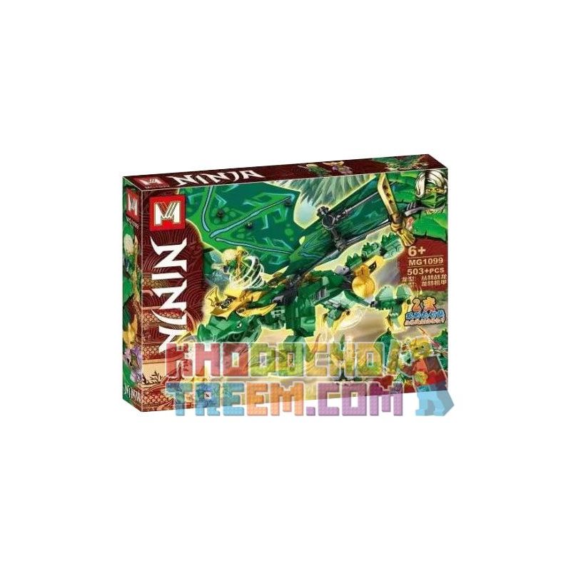 MG 1099 non  JUNGLE WAR DRAGON LONGLIN MECHA bộ đồ chơi xếp lắp ráp ghép mô hình The  Ninjago Movie Ninja Lốc Xoáy 503 khối