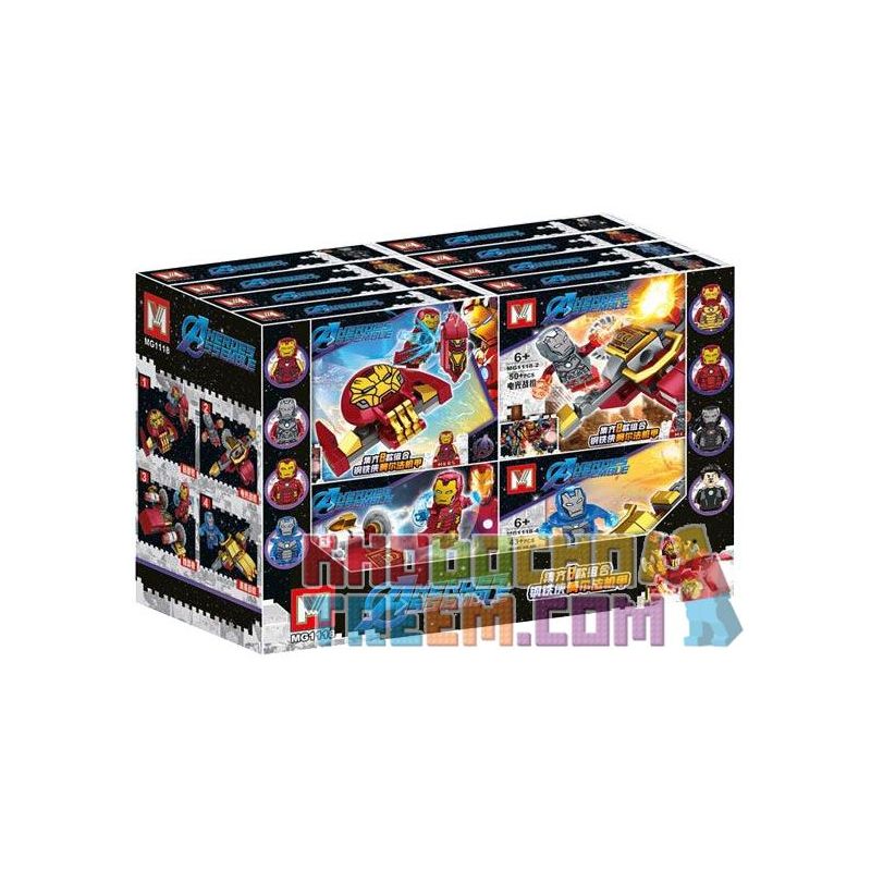 MG 1118 non  SỰ KẾT HỢP CỦA IRON MAN ALPHA MECHA 8 bộ đồ chơi xếp lắp ráp ghép mô hình Super Heroes Siêu Nhân Anh Hùng 367 khối