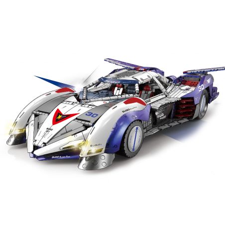 THULE L7001 7001 non  XE ĐUA CÔNG THỨC CỰC KỲ THÔNG MINH ASLADA GSX tỷ lệ 1:8 bộ đồ chơi xếp lắp ráp ghép mô hình  SUGO ASURADA TEAM FUTURE GPX CYBER FORMULA G.S.X Kỹ Thuật Công Nghệ Cao Mô Hình Phương Tiện 3768 khối