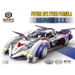 THULE L7001 7001 non  XE ĐUA CÔNG THỨC CỰC KỲ THÔNG MINH ASLADA GSX tỷ lệ 1:8 bộ đồ chơi xếp lắp ráp ghép mô hình  SUGO ASURADA TEAM FUTURE GPX CYBER FORMULA G.S.X Kỹ Thuật Công Nghệ Cao Mô Hình Phương Tiện 3768 khối