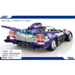 THULE L7001 7001 non  XE ĐUA CÔNG THỨC CỰC KỲ THÔNG MINH ASLADA GSX tỷ lệ 1:8 bộ đồ chơi xếp lắp ráp ghép mô hình  SUGO ASURADA TEAM FUTURE GPX CYBER FORMULA G.S.X Kỹ Thuật Công Nghệ Cao Mô Hình Phương Tiện 3768 khối