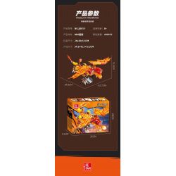 JIESTAR JJ9019 9019 non  RỒNG MA LỬA bộ đồ chơi xếp lắp ráp ghép mô hình FIRE DRAGON 409 khối