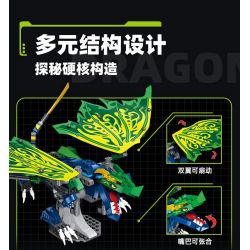 JIESTAR JJ9017 9017 non  MA LONG THẦN bộ đồ chơi xếp lắp ráp ghép mô hình LEGENDARY DRAGON 447 khối