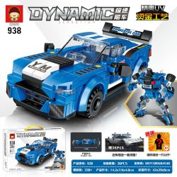 RUIZHIBEE 938 non  ĐUA XE TỐC ĐỘ bộ đồ chơi xếp lắp ráp ghép mô hình Speed Champions Racing Cars DYNAMIC SENSATION Đua Xe Công Thức 330 khối
