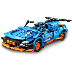 RUIZHIBEE 824 non  ĐUA TỐC ĐỘ XE THỂ THAO LAMBO MUI TRẦN KÉO bộ đồ chơi xếp lắp ráp ghép mô hình  DYNAMIC SENSATION Kỹ Thuật Công Nghệ Cao Mô Hình Phương Tiện 756 khối