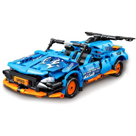 RUIZHIBEE 824 non  ĐUA TỐC ĐỘ XE THỂ THAO LAMBO MUI TRẦN KÉO bộ đồ chơi xếp lắp ráp ghép mô hình  DYNAMIC SENSATION Kỹ Thuật Công Nghệ Cao Mô Hình Phương Tiện 756 khối