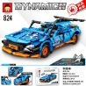 RUIZHIBEE 824 non  ĐUA TỐC ĐỘ XE THỂ THAO LAMBO MUI TRẦN KÉO bộ đồ chơi xếp lắp ráp ghép mô hình  DYNAMIC SENSATION Kỹ Thuật Công Nghệ Cao Mô Hình Phương Tiện 756 khối