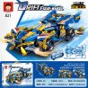 RUIZHIBEE 821 non  TRÔI 4X4 bộ đồ chơi xếp lắp ráp ghép mô hình  DRIFT FOUR WHEEL Kỹ Thuật Công Nghệ Cao Mô Hình Phương Tiện 609 khối