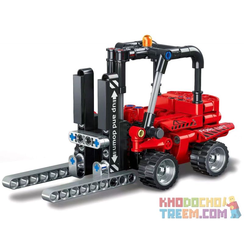 RUIZHIBEE 819 non  XE NÂNG CỰC NHANH bộ đồ chơi xếp lắp ráp ghép mô hình  SUPER FORKLIFT Kỹ Thuật Công Nghệ Cao Mô Hình Phương Tiện 229 khối
