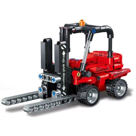 RUIZHIBEE 819 non  XE NÂNG CỰC NHANH bộ đồ chơi xếp lắp ráp ghép mô hình  SUPER FORKLIFT Kỹ Thuật Công Nghệ Cao Mô Hình Phương Tiện 229 khối