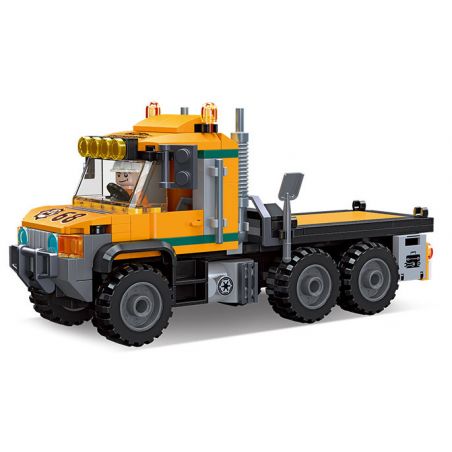 JIESTAR 51026 non  THÀNH PHỐ TOÀN CẦU VẬN CHUYỂN XÂY DỰNG bộ đồ chơi xếp lắp ráp ghép mô hình City CITY GLOBAL ENGINEERING TRANSPORT VEHICLE 213 khối