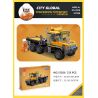 JIESTAR 51026 non  THÀNH PHỐ TOÀN CẦU VẬN CHUYỂN XÂY DỰNG bộ đồ chơi xếp lắp ráp ghép mô hình City CITY GLOBAL ENGINEERING TRANSPORT VEHICLE 213 khối