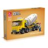 JIESTAR 51023 non  THÀNH PHỐ TOÀN CẦU XE TRỘN BÊ TÔNG bộ đồ chơi xếp lắp ráp ghép mô hình City CITY GLOBAL CONCRETE MIXER TRUCK 244 khối
