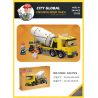 JIESTAR 51023 non  THÀNH PHỐ TOÀN CẦU XE TRỘN BÊ TÔNG bộ đồ chơi xếp lắp ráp ghép mô hình City CITY GLOBAL CONCRETE MIXER TRUCK 244 khối