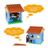HYSTOYS HONGYUANSHENG AOLEDUOTOYS HG-1414 1414 HG1414 Xếp hình kiểu    Family House Căn Nhà Nhỏ 17 khối