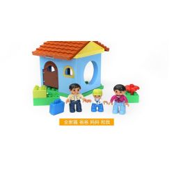 HYSTOYS HONGYUANSHENG AOLEDUOTOYS HG-1414 1414 HG1414 Xếp hình kiểu    Family House Căn Nhà Nhỏ 17 khối