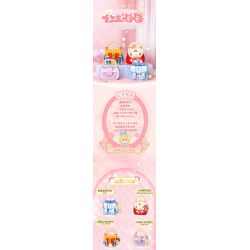 WEKKI 516913 non  TÚI CÔNG CHÚA RAPUNZEL bộ đồ chơi xếp lắp ráp ghép mô hình