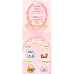 WEKKI 516913 non  TÚI CÔNG CHÚA RAPUNZEL bộ đồ chơi xếp lắp ráp ghép mô hình