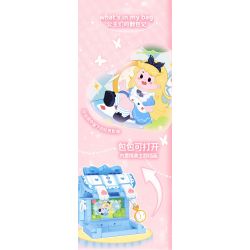 WEKKI 516913 non  TÚI CÔNG CHÚA RAPUNZEL bộ đồ chơi xếp lắp ráp ghép mô hình