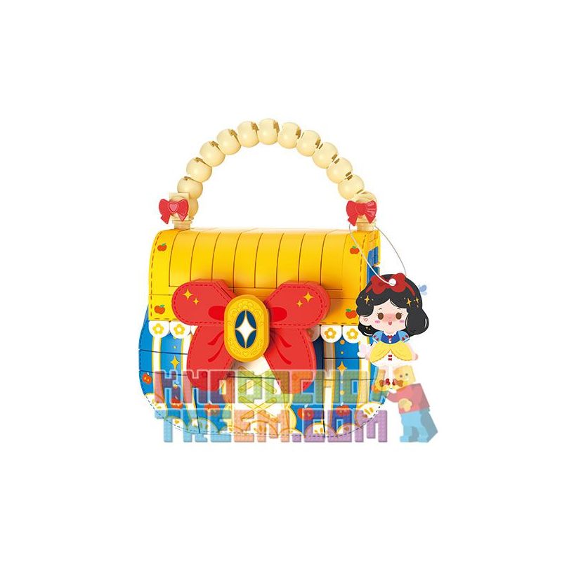 WEKKI 516912 non  TÚI CÔNG CHÚA BẠCH TUYẾT bộ đồ chơi xếp lắp ráp ghép mô hình