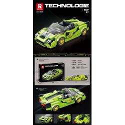 REOBRIX 806 non  XE THỂ THAO LAMBORGHINI SIAN FKP 37 bộ đồ chơi xếp lắp ráp ghép mô hình Speed Champions Racing Cars LAMBORGHINI SIÁN FKP 37 Đua Xe Công Thức 363 khối