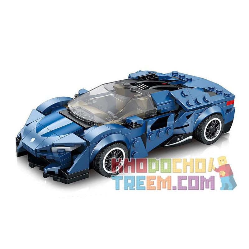 REOBRIX 805 non  XE THỂ THAO KOENIGSEGG AGERA bộ đồ chơi xếp lắp ráp ghép mô hình Speed Champions Racing Cars KOENIGSEGG AGERA BLUE Đua Xe Công Thức 327 khối