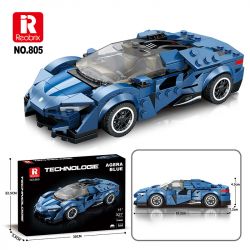 REOBRIX 805 non  XE THỂ THAO KOENIGSEGG AGERA bộ đồ chơi xếp lắp ráp ghép mô hình Speed Champions Racing Cars KOENIGSEGG AGERA BLUE Đua Xe Công Thức 327 khối