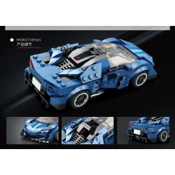REOBRIX 805 non  XE THỂ THAO KOENIGSEGG AGERA bộ đồ chơi xếp lắp ráp ghép mô hình Speed Champions Racing Cars KOENIGSEGG AGERA BLUE Đua Xe Công Thức 327 khối