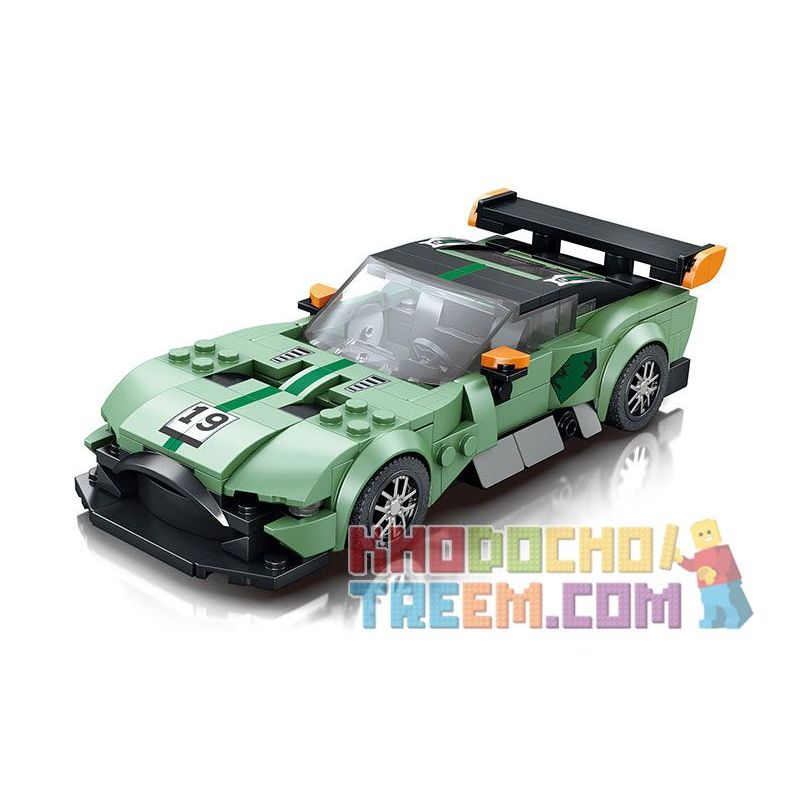 REOBRIX 798 non  XE THỂ THAO ASTON MARTIN DB12 bộ đồ chơi xếp lắp ráp ghép mô hình Speed Champions Racing Cars Đua Xe Công Thức 316 khối