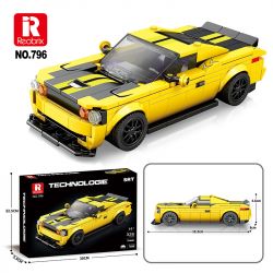 REOBRIX 796 non  XE THỂ THAO DODGE SRT bộ đồ chơi xếp lắp ráp ghép mô hình Speed Champions Racing Cars Đua Xe Công Thức 336 khối
