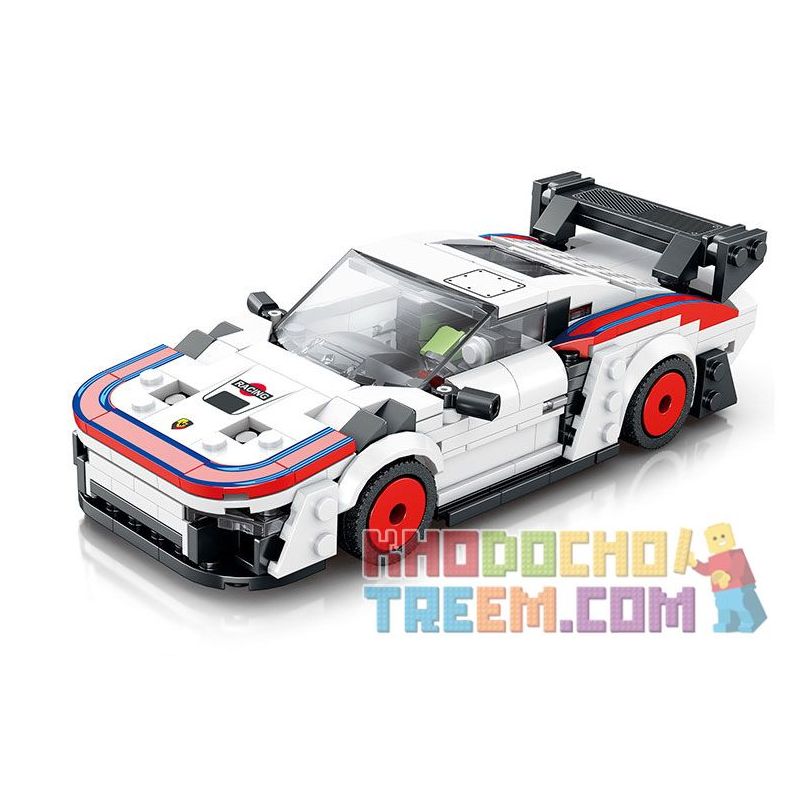 REOBRIX 792 non  XE ĐUA PORSCHE 935 bộ đồ chơi xếp lắp ráp ghép mô hình Speed Champions Racing Cars Đua Xe Công Thức 346 khối