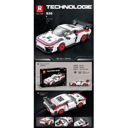 REOBRIX 792 non  XE ĐUA PORSCHE 935 bộ đồ chơi xếp lắp ráp ghép mô hình Speed Champions Racing Cars Đua Xe Công Thức 346 khối