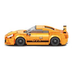 REOBRIX 791 non  XE THỂ THAO MÀU CAM tỷ lệ 1:24 bộ đồ chơi xếp lắp ráp ghép mô hình Speed Champions Racing Cars 911 GT3 Đua Xe Công Thức 338 khối