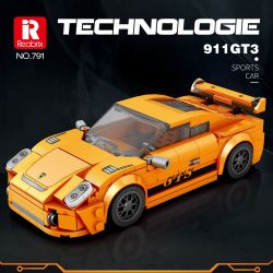 REOBRIX 791 non  XE THỂ THAO MÀU CAM tỷ lệ 1:24 bộ đồ chơi xếp lắp ráp ghép mô hình Speed Champions Racing Cars 911 GT3 Đua Xe Công Thức 338 khối