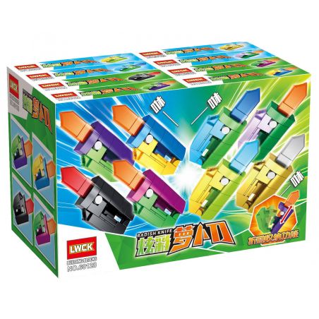 LWCK 60128 non  DAO CÀ RỐT ĐẦY MÀU SẮC bộ đồ chơi xếp lắp ráp ghép mô hình Creator RADISH KNIFE Sáng Tạo 61 khối