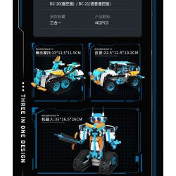 XK BC-20 BC-21 non  ĐỘI NGŨ CHUYỂN ĐỔI bộ đồ chơi xếp lắp ráp ghép mô hình  CHANGING COMBAT TROOPS Kỹ Thuật Công Nghệ Cao Mô Hình Phương Tiện 462 khối