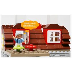 HYSTOYS HONGYUANSHENG AOLEDUOTOYS HG-1421 1421 HG1421 Xếp hình kiểu    Family House Nhà ông Ngoại 83 khối